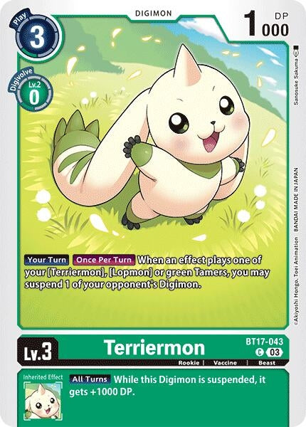 Terriermon (17043) [BT17] - Digimon Card Game Single