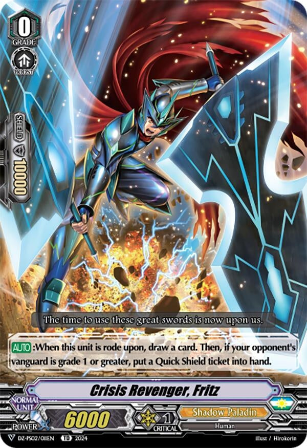 Crisis Revenger Fritz (2011) [DZ-PS02] - Cardfight Vanguard Single