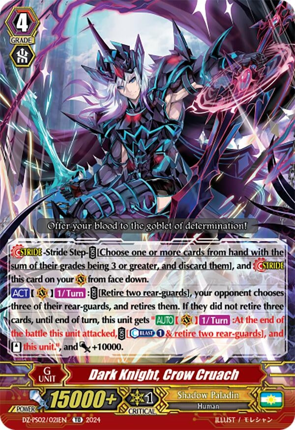 Dark Knight Crow Cruach (2021) [DZ-PS02] - Cardfight Vanguard Single