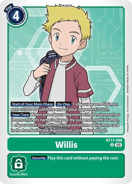 Willis (17088) [BT17] - Digimon Card Game Single