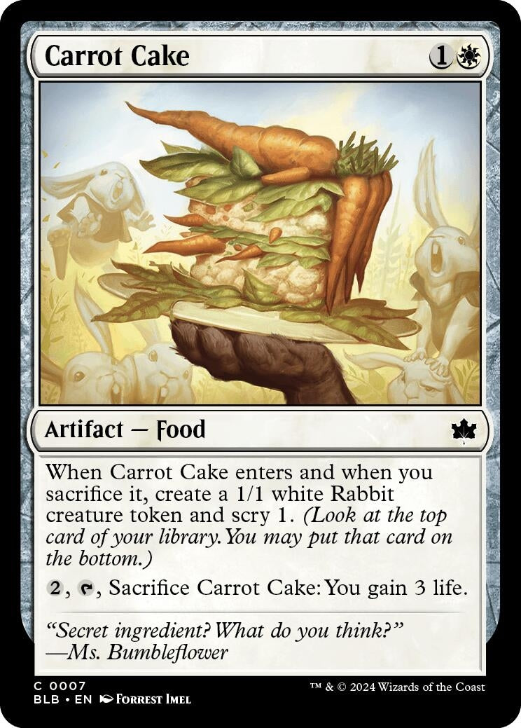 Carrot Cake (7) [BLB] - MTG Single