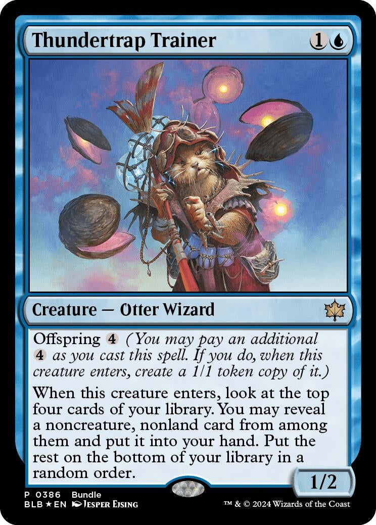 Image for Thundertrap Trainer (BLB Bundle) (386) (Unique and Miscellaneous Promos) - Magic: The Gathering