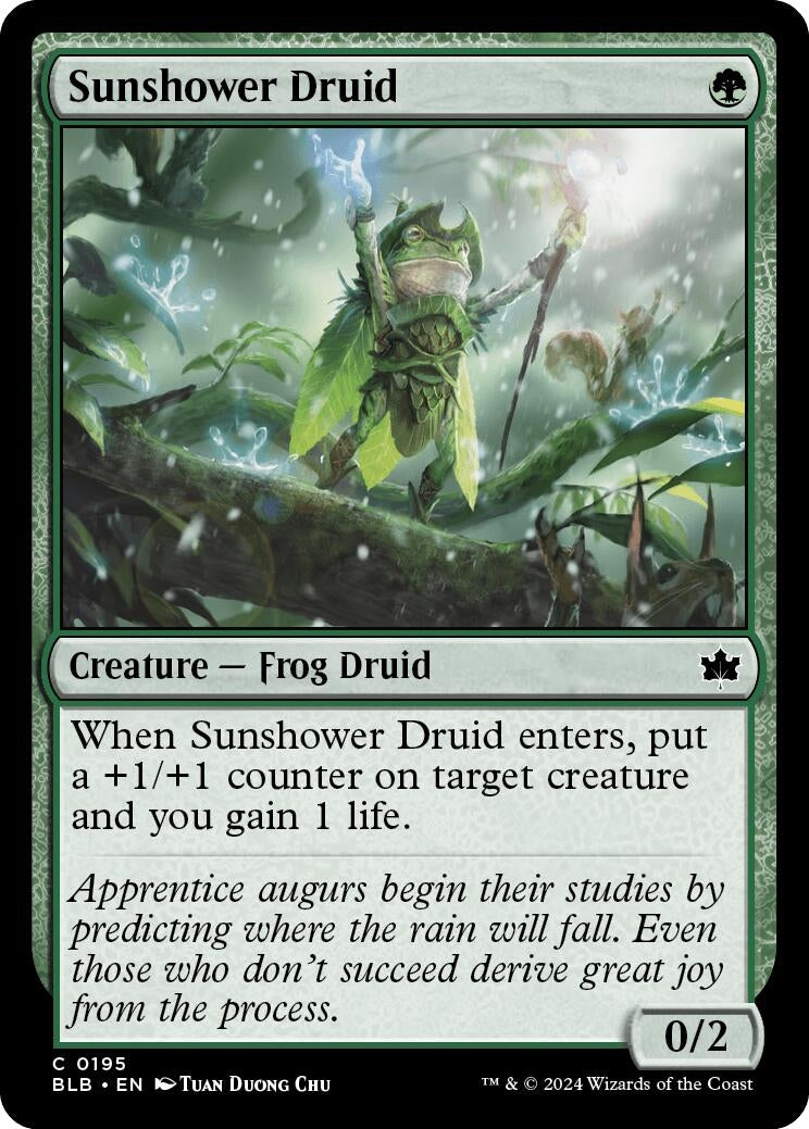 Sunshower Druid (195) [BLB] - MTG Single