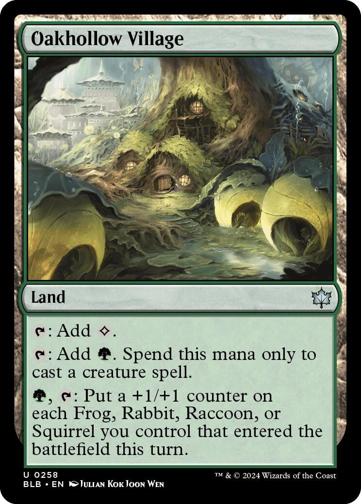 Oakhollow Village (258) [BLB] - MTG Single