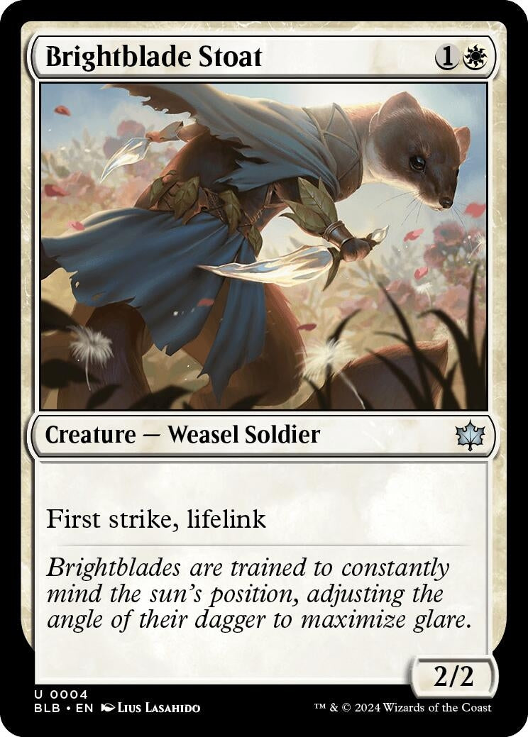 Brightblade Stoat (4) [BLB] - MTG Single
