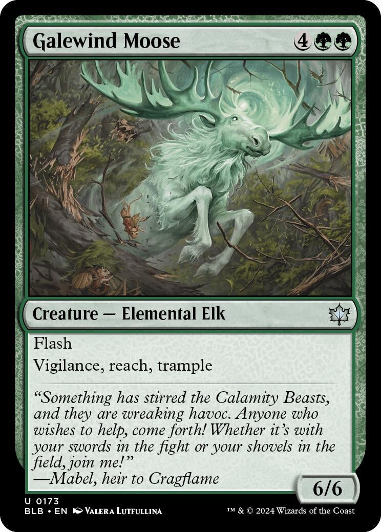 Galewind Moose (173) [BLB] - MTG Single