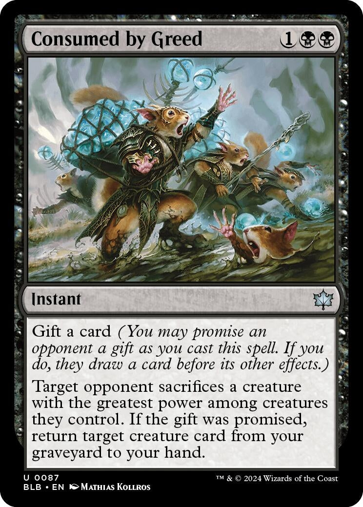 Consumed by Greed (87) [BLB] - MTG Single