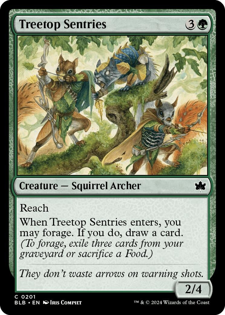 Treetop Sentries (201) [BLB] - MTG Single