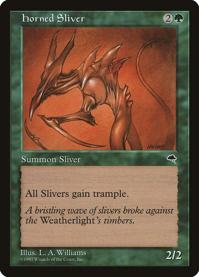 Horned Sliver (234) [TMP] - MTG Single