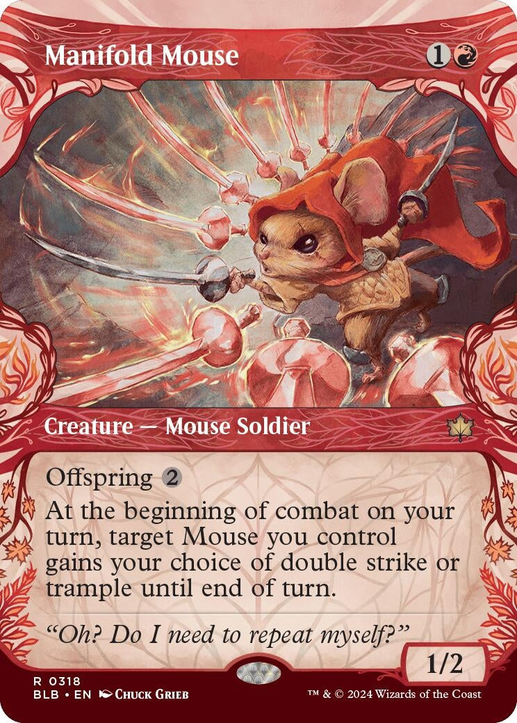 Manifold Mouse (Showcase) (318) [BLB] - MTG Single