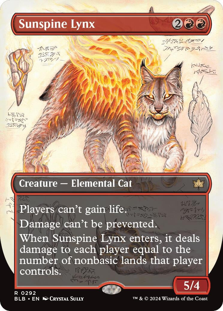 Sunspine Lynx (Borderless) (292) [BLB] - MTG Single