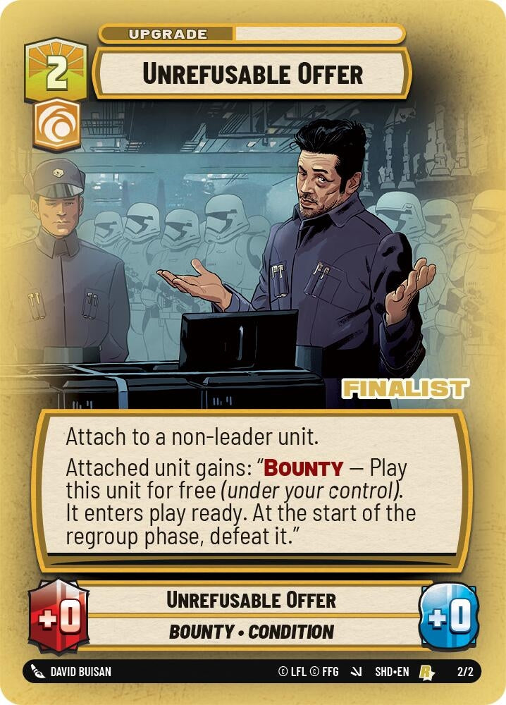 Unrefusable Offer (Finalist) (2) (SSP) - Star Wars: Unlimited Single