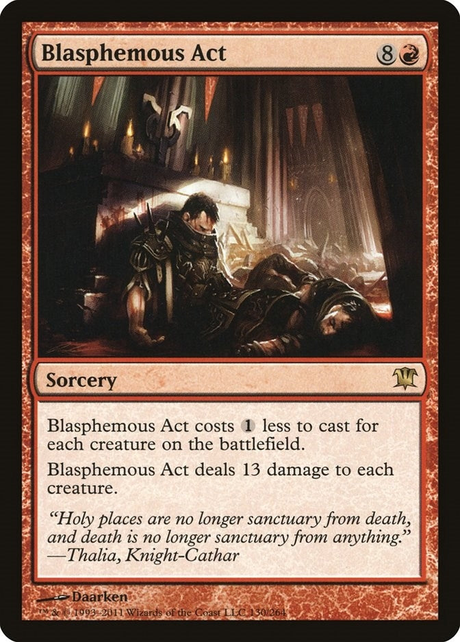 Blasphemous Act (130) [ISD] - MTG Single