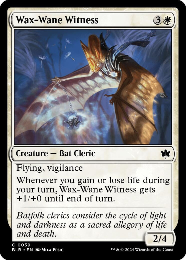 Wax-Wane Witness (39) [BLB] - MTG Single