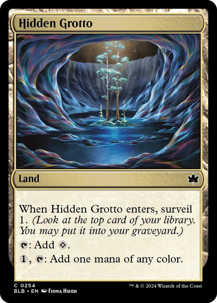 Hidden Grotto (254) [BLB] - MTG Single