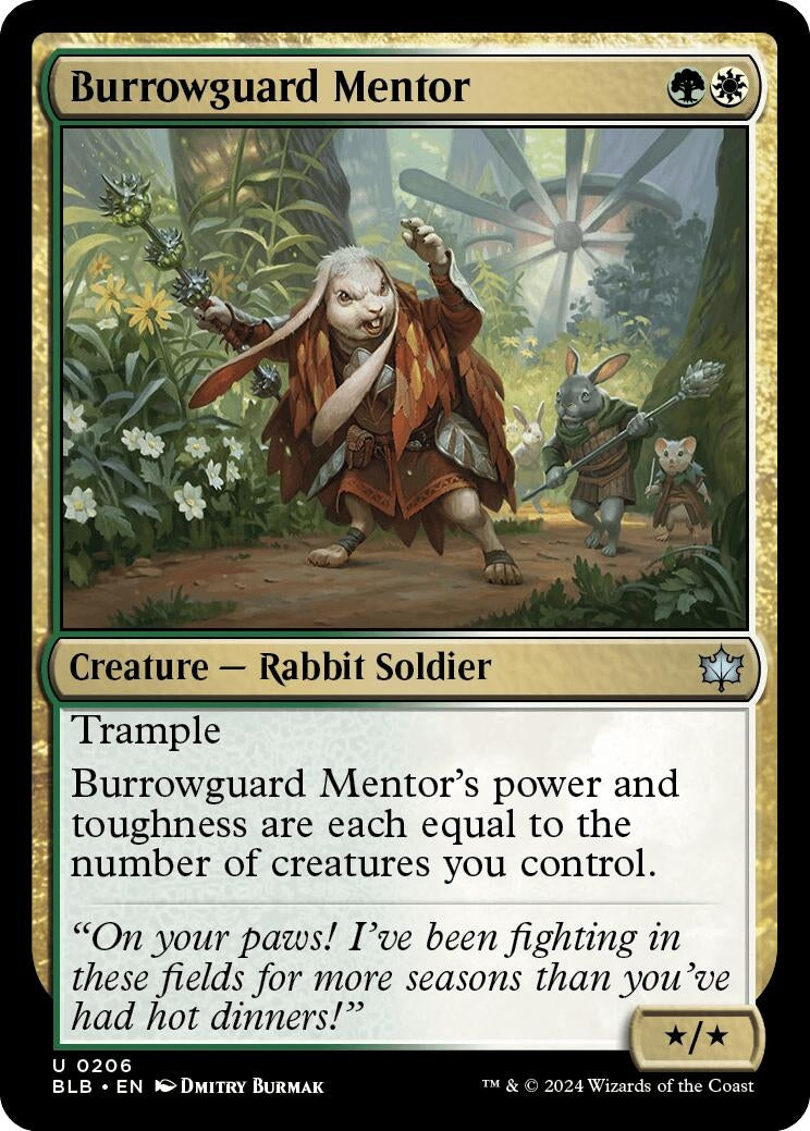 Burrowguard Mentor (206) [BLB] - MTG Single
