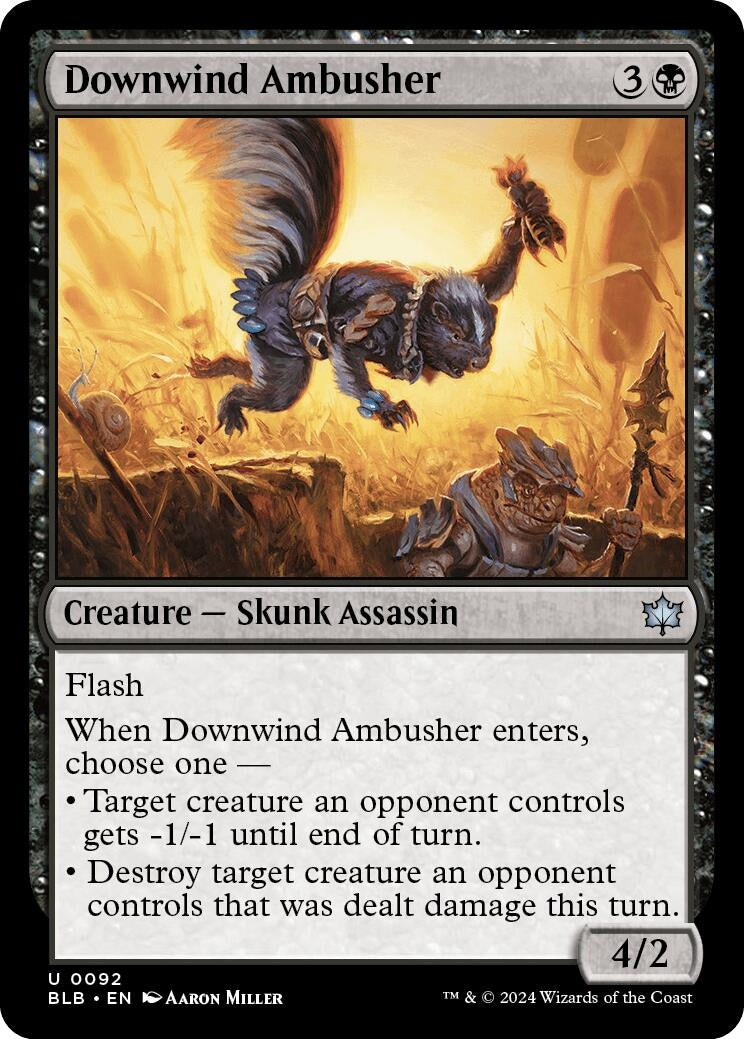Downwind Ambusher (92) [BLB] - MTG Single