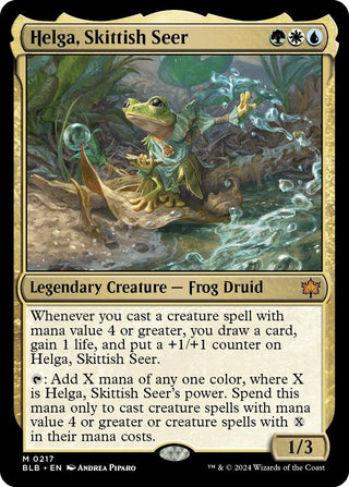 Helga Skittish Seer (217) [BLB] - MTG Single