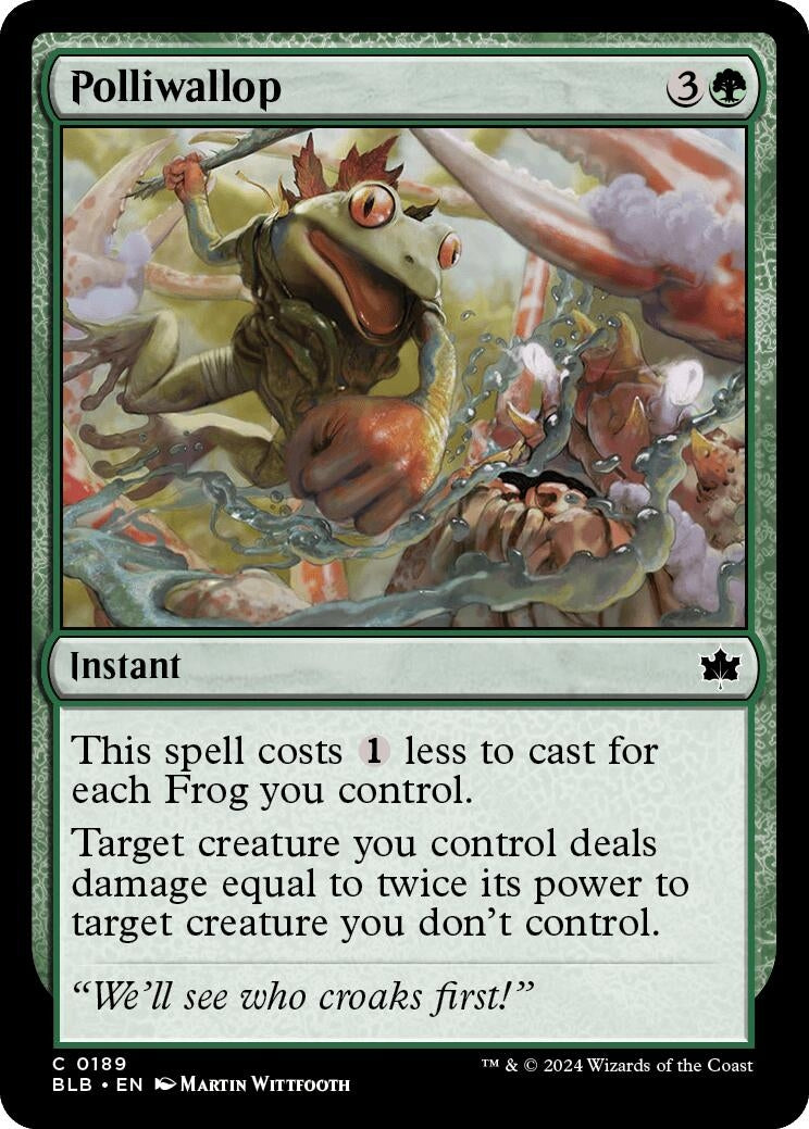 Polliwallop (189) [BLB] - MTG Single