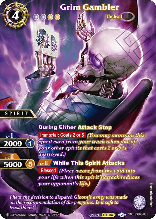 Grim Gambler (SPR) (5031) [BSS05] - Battle Spirits Saga Single