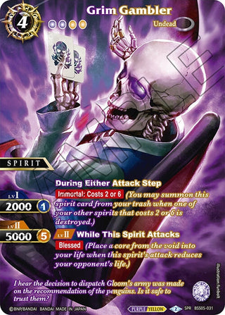 Grim Gambler (SPR) (5031) [BSS05] - Battle Spirits Saga Single