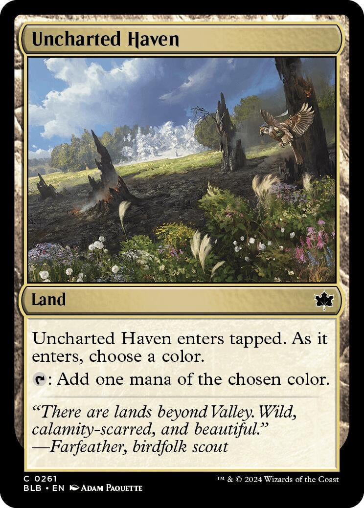 Uncharted Haven (261) [BLB] - MTG Single