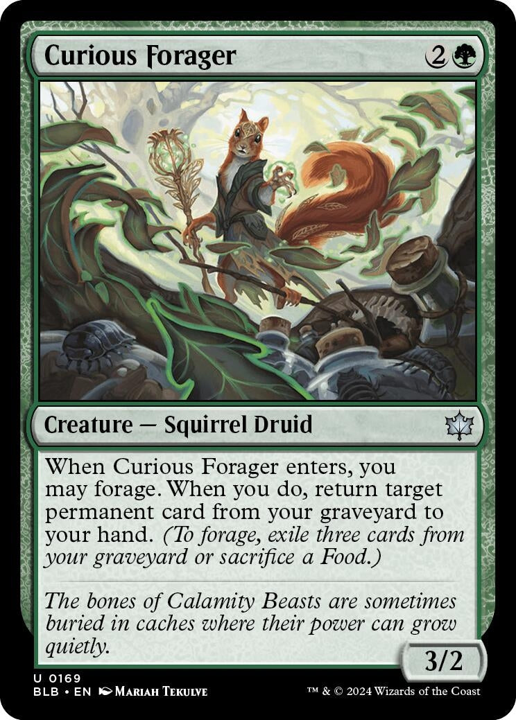 Curious Forager (169) [BLB] - MTG Single