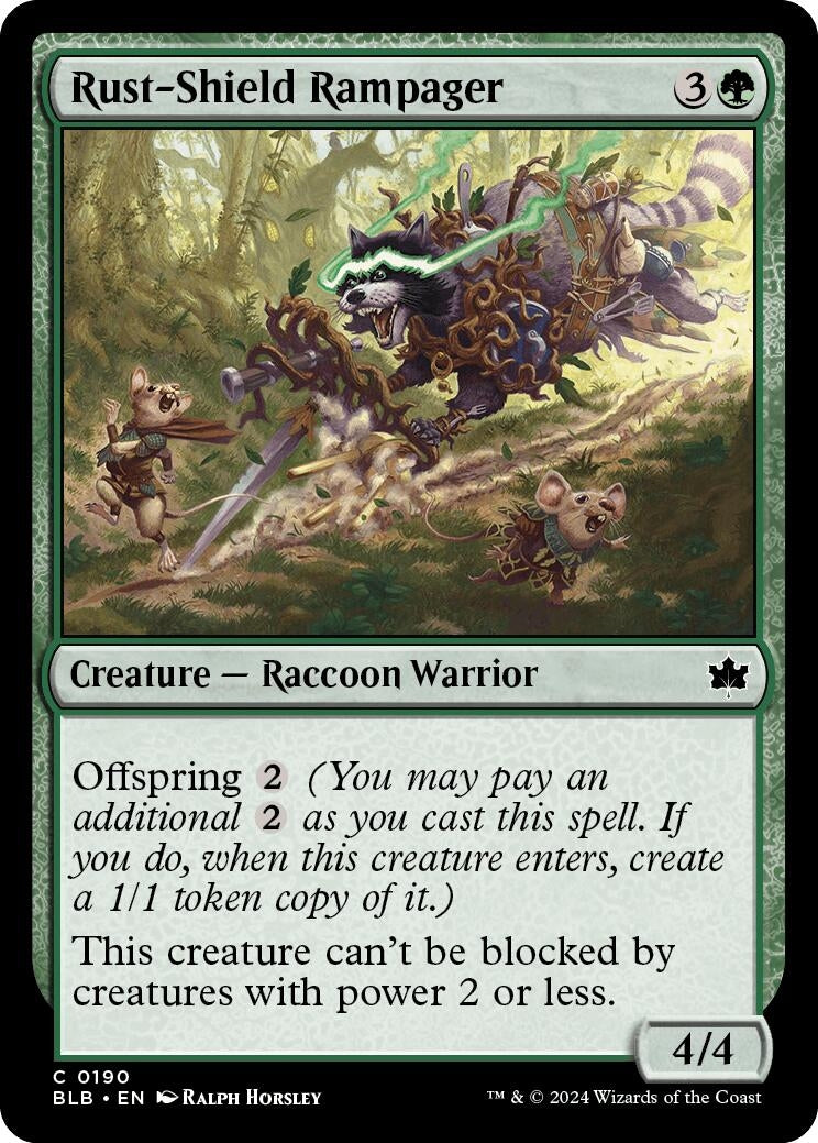Rust-Shield Rampager (190) [BLB] - MTG Single