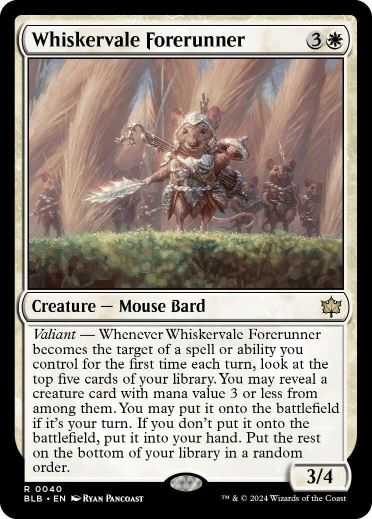 Whiskervale Forerunner (40) [BLB] - MTG Single