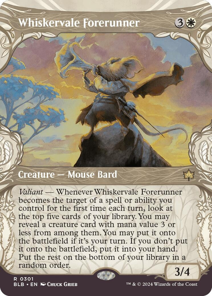 Whiskervale Forerunner (Showcase) (301) [BLB] - MTG Single