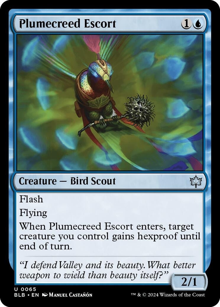 Plumecreed Escort (65) [BLB] - MTG Single