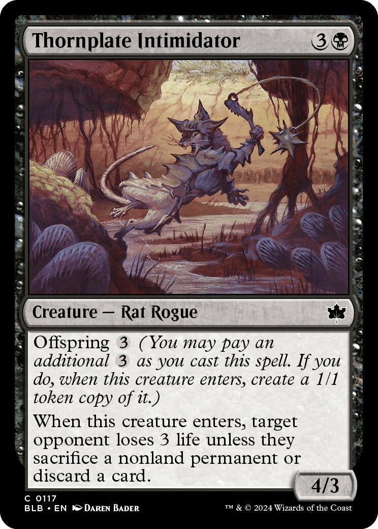 Thornplate Intimidator (117) [BLB] - MTG Single