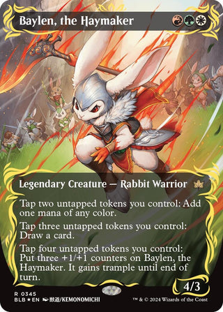 Baylen the Haymaker (Raised Foil) (345) [BLB] - MTG Single