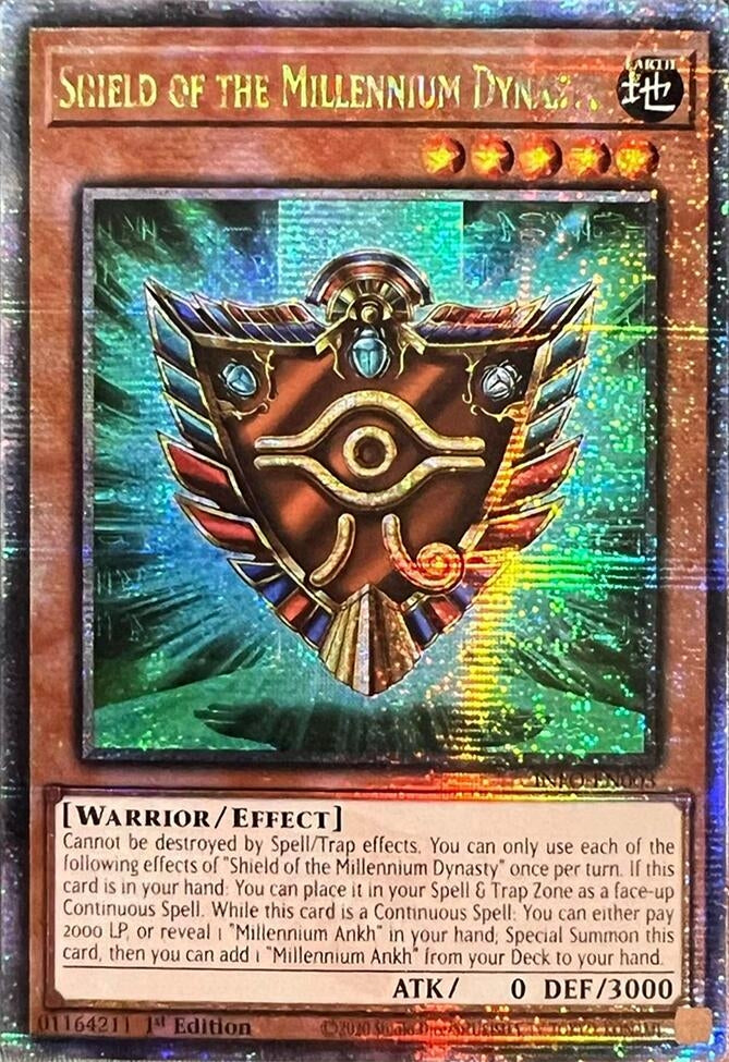 Shield of the Millennium Dynasty (Quarter Century Secret Rare) (INFO) - YuGiOh Single