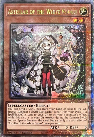 Astellar of the White Forest (Quarter Century Secret Rare) (INFO) - YuGiOh Single
