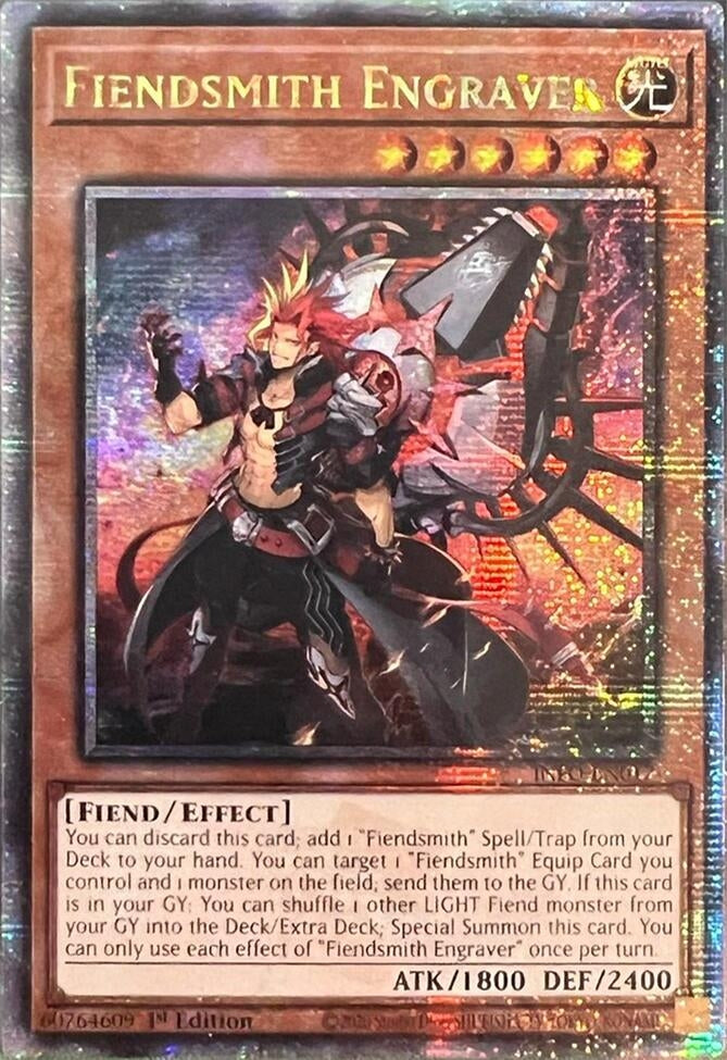 Fiendsmith Engraver (Quarter Century Secret Rare) (INFO) - YuGiOh Single