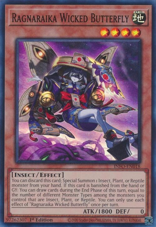 Ragnaraika Wicked Butterfly (INFO) - YuGiOh Single