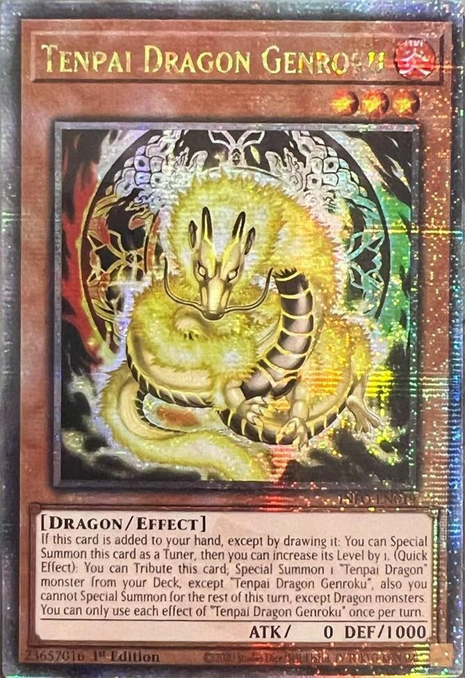 Tenpai Dragon Genroku (Quarter Century Secret Rare) (INFO) - YuGiOh Single