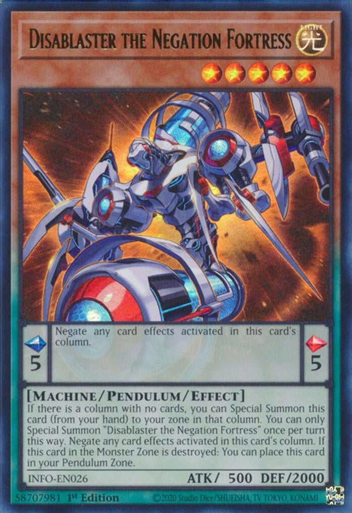 Disablaster the Negation Fortress (INFO) - YuGiOh Single