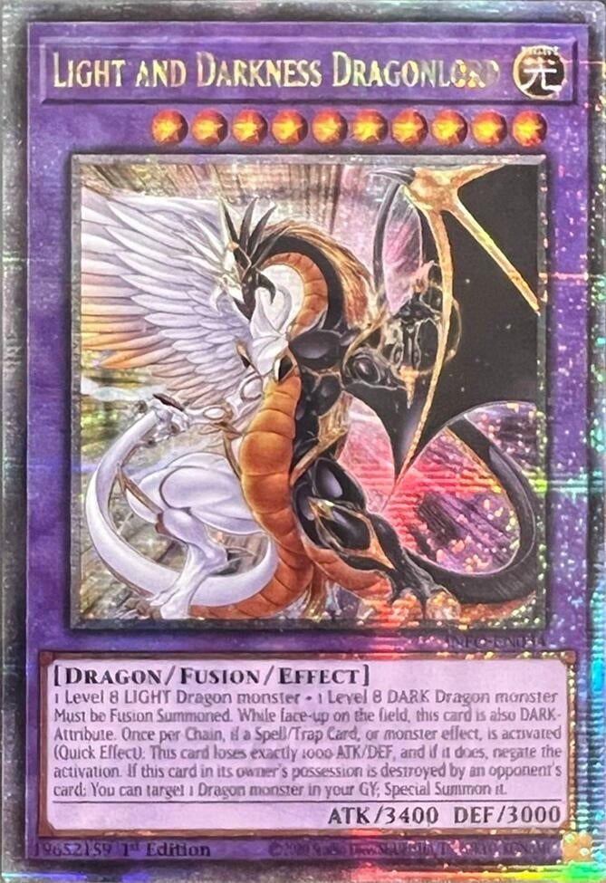 Light and Darkness Dragonlord (Quarter Century Secret Rare) (INFO) - YuGiOh Single
