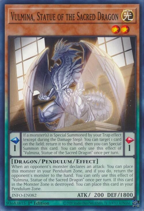 Vulmina Statue of the Sacred Dragon (INFO) - YuGiOh Single