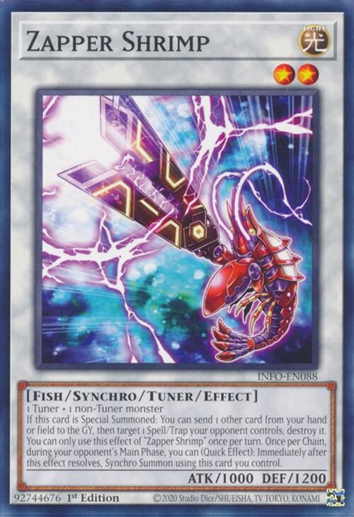 Zapper Shrimp (INFO) - YuGiOh Single