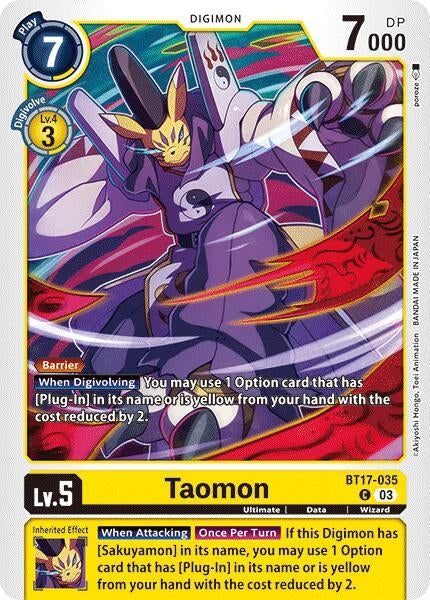 Taomon (17035) [BT17] - Digimon Card Game Single