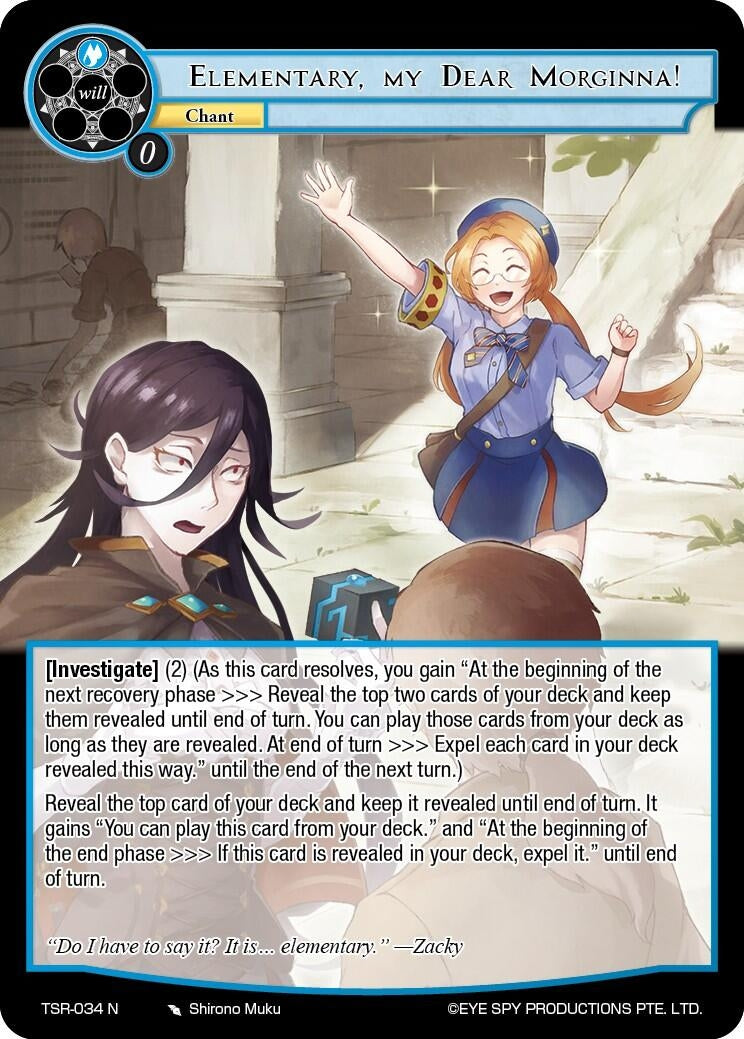 Elementary my Dear Morginna! (34) [TSR] - Force of Will Single