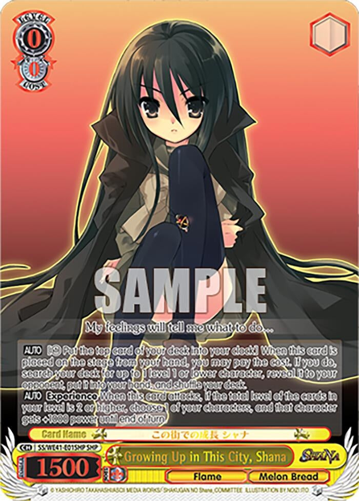 Growing Up in This City Shana (SHP) (4101) [SS] - Weiss Schwarz Single