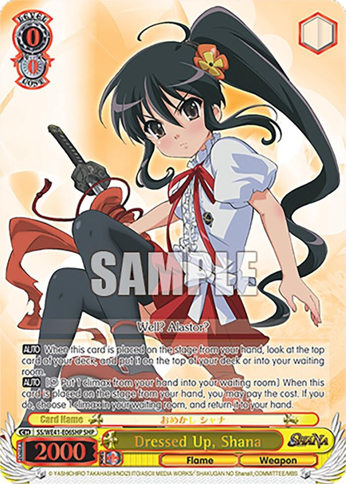 Dressed Up Shana (SHP) (4106) [SS] - Weiss Schwarz Single