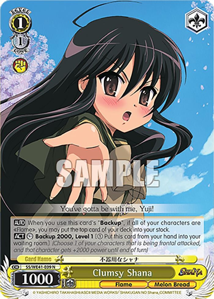 Clumsy Shana (4109) [SS] - Weiss Schwarz Single