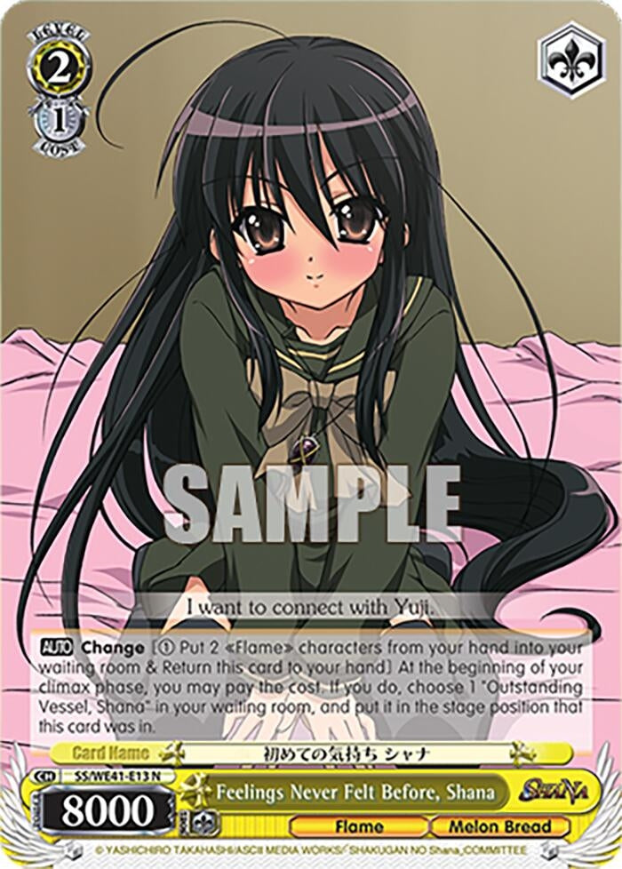 Feelings Never Felt Before Shana (4113) [SS] - Weiss Schwarz Single