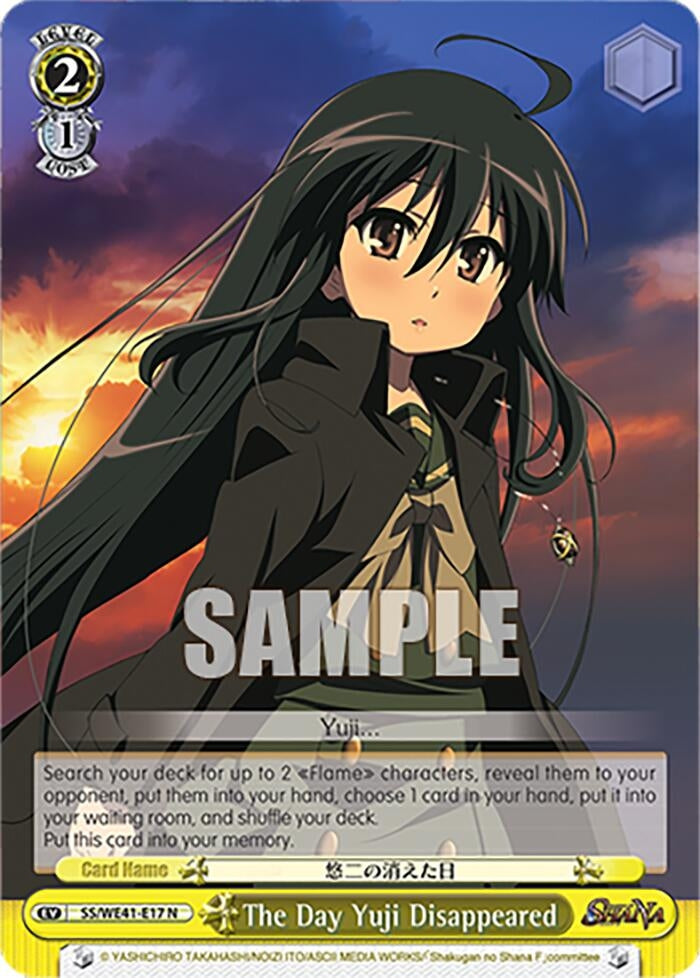 The Day Yuji Disappeared (4117) [SS] - Weiss Schwarz Single