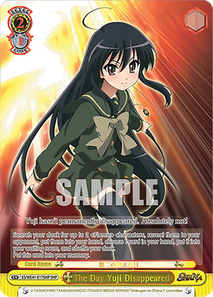The Day Yuji Disappeared (SHP) (4117) [SS] - Weiss Schwarz Single
